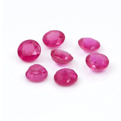 Natural Bangkok Ruby Calibrated Rounds | 4mm & 5mm