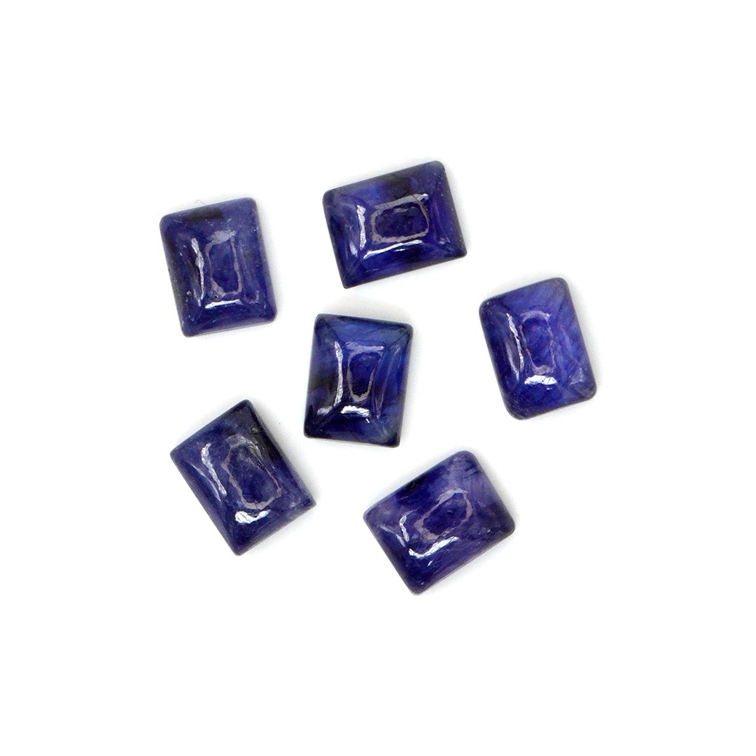 Natural Bangkok Blue Sapphire Calibrated Cabochon Octagons | 7x9mm & 8x10mm