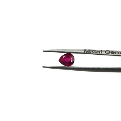 Natural Bangkok Ruby Calibrated Pears | 5x6mm & 6x7mm