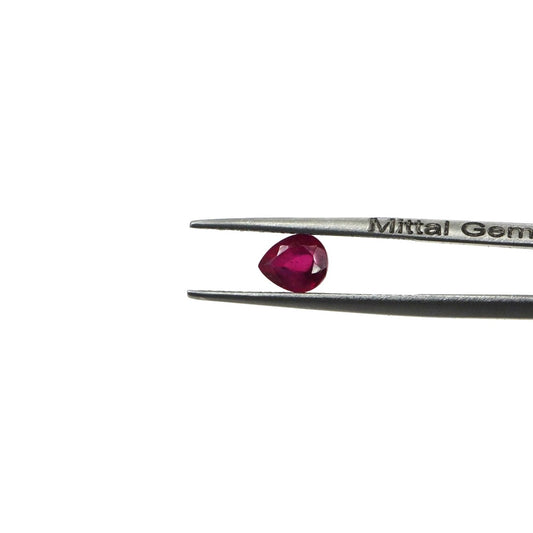 Natural Bangkok Ruby Calibrated Pears | 5x6mm & 6x7mm