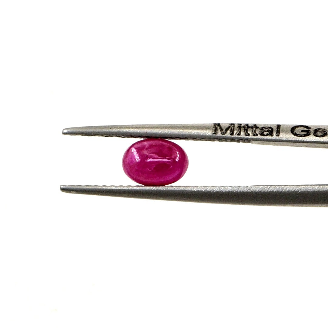 Natural Bangkok Ruby Calibrated Cabochon Ovals | 5x7mm & 6x8mm