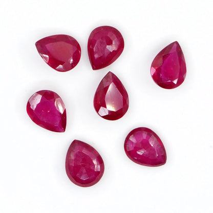 Natural Bangkok Ruby Calibrated Pears | 7x9mm & 8x10mm