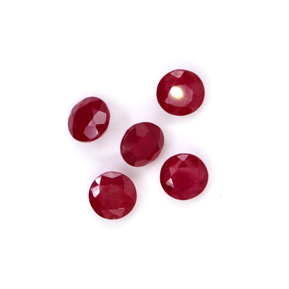 Natural Bangkok Ruby Calibrated Rounds | 8mm & 9mm