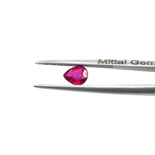 Natural Bangkok Ruby Calibrated Pears | 7x8mm & 8x9mm
