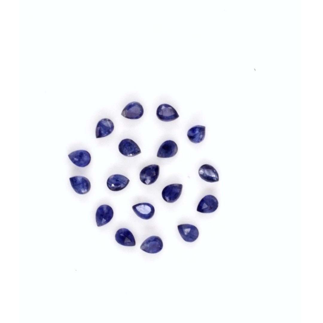Natural Bangkok Blue Sapphire Calibrated Pears | 3x4mm & 4x5mm