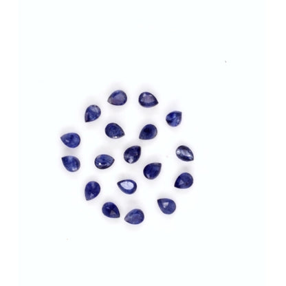 Natural Bangkok Blue Sapphire Calibrated Pears | 3x4mm & 4x5mm