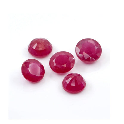 Natural Bangkok Ruby Calibrated Rounds | 10mm & 11mm