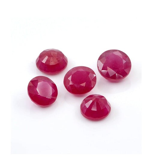 Natural Bangkok Ruby Calibrated Rounds | 10mm & 11mm