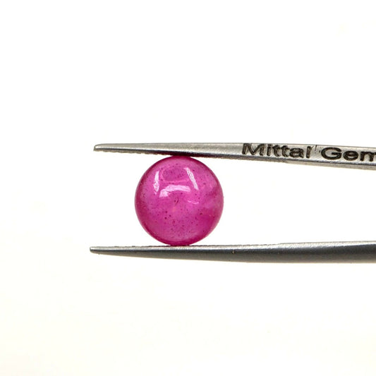 Natural Bangkok Ruby Calibrated Cabochon Rounds | 9mm & 10mm