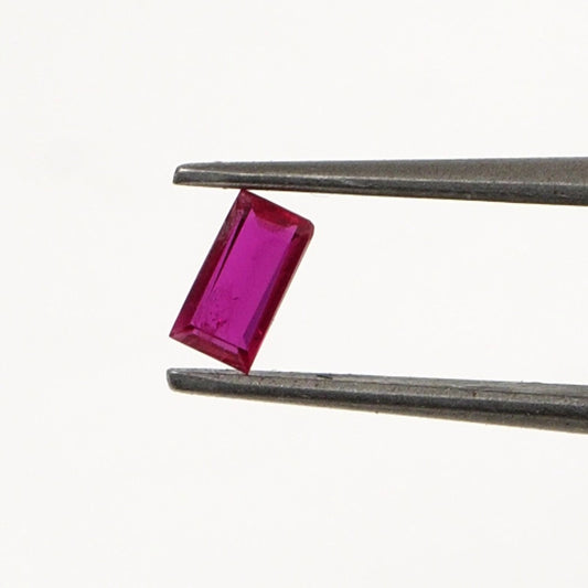 Natural Untreated Mozambique Ruby Calibrated Baguettes | 2x4mm & 2.5x5mm