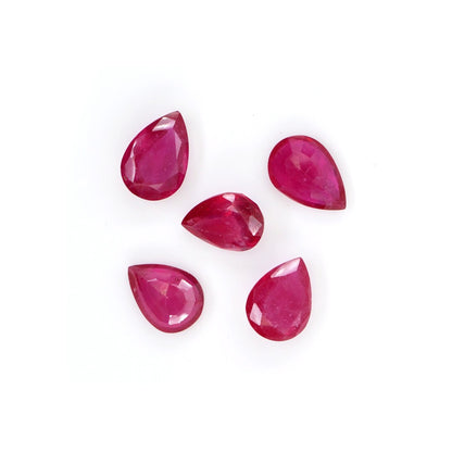 Natural Bangkok Ruby Calibrated Pears | 10x13mm & 11x15mm