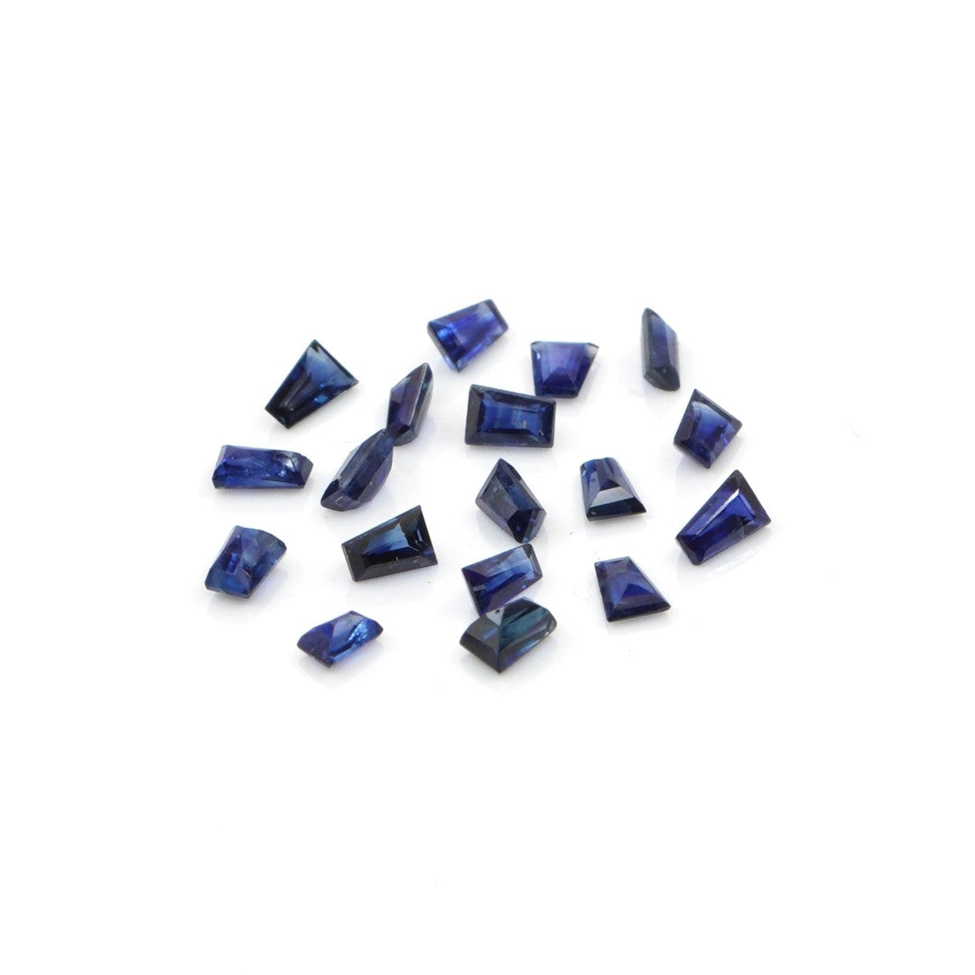 Natural Untreated Blue Sapphire Calibrated Tapper Baguettes | 1.5x2x4mm & 2x3x4mm