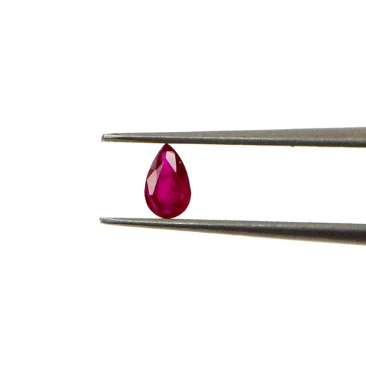 Natural Untreated Mozambique Ruby Calibrated Pears | 3x5mm & 4x6mm