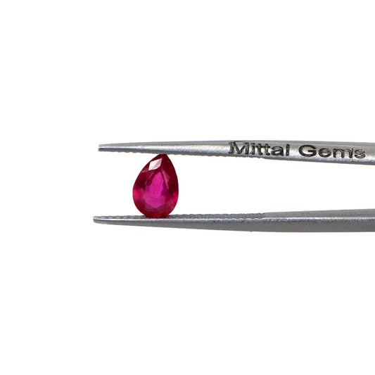 Natural Bangkok Ruby Calibrated Pears | 6x9mm & 7x10mm