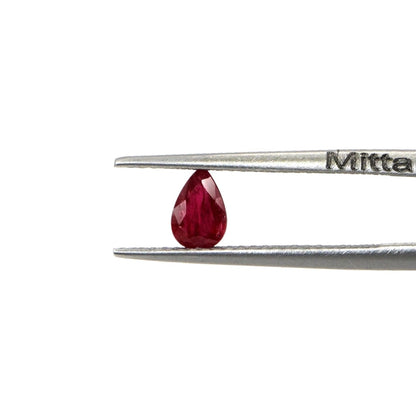 Natural Untreated Mozambique Ruby Calibrated Pears | 3x5mm & 4x6mm