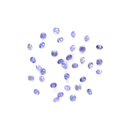 Natural Untreated Blue Sapphire Calibrated Rounds | 1mm & 1.25mm