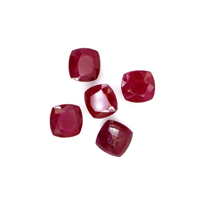 Natural Bangkok Ruby Calibrated Cushions | 10mm & 11mm
