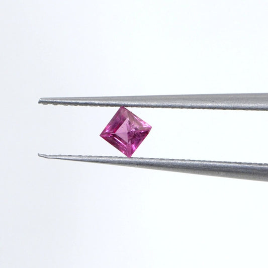 Natural Mozambique Ruby Calibrated Squares | 4mm & 5mm