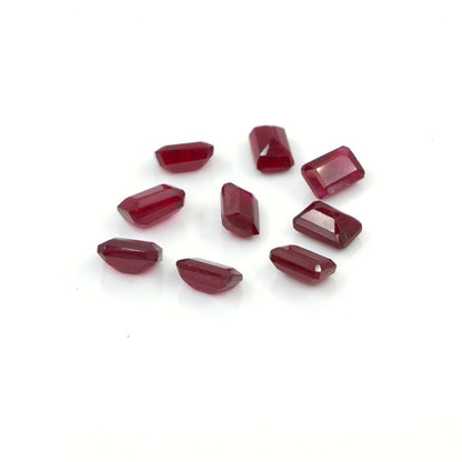 Natural Bangkok Ruby Calibrated Octagons | 3x5mm & 4x6mm