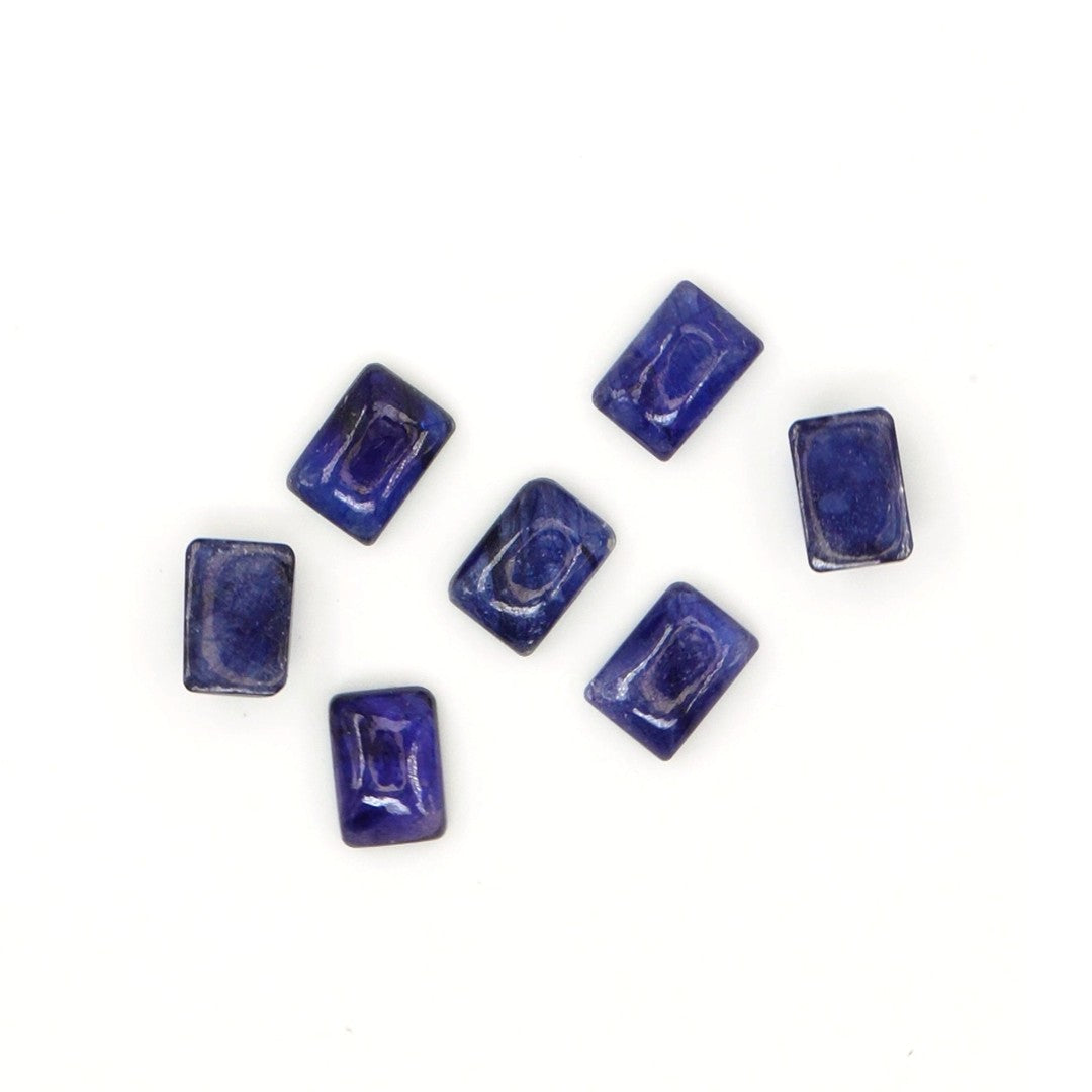 Natural Bangkok Blue Sapphire Calibrated Cabochon Octagons | 5x7mm & 6x8mm