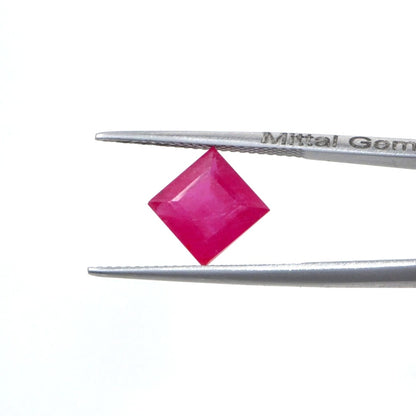 Natural Bangkok Ruby Calibrated Squares | 8mm & 9mm