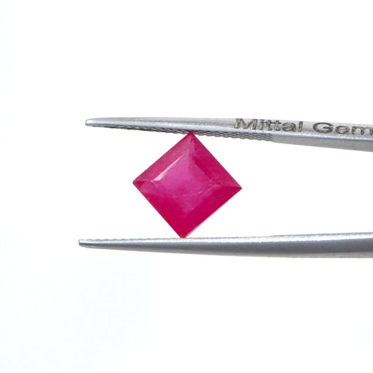 Natural Bangkok Ruby Calibrated Squares | 8mm & 9mm