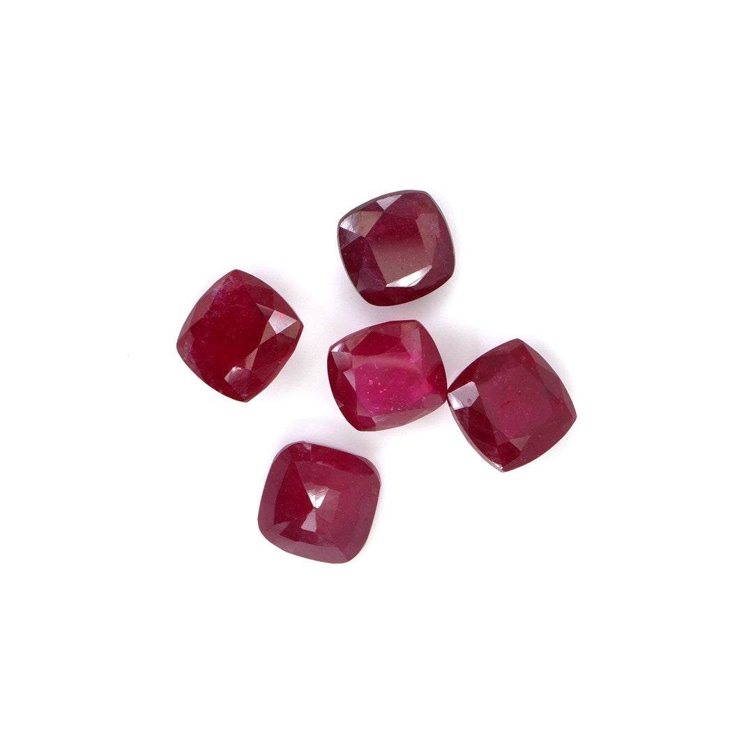 Natural Bangkok Ruby Calibrated Cushions | 8mm & 9mm