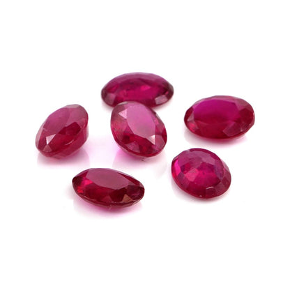 Natural Bangkok Ruby Calibrated Ovals | 5x7mm & 6x8mm