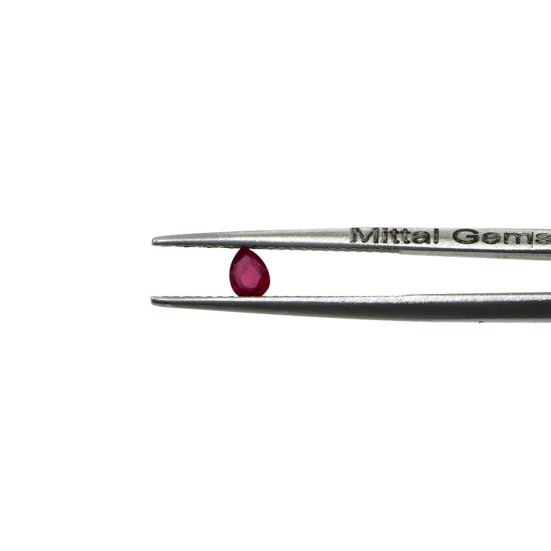 Natural Bangkok Ruby Calibrated Pears | 3x4mm & 4x5mm