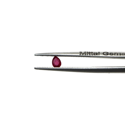 Natural Bangkok Ruby Calibrated Pears | 3x4mm & 4x5mm