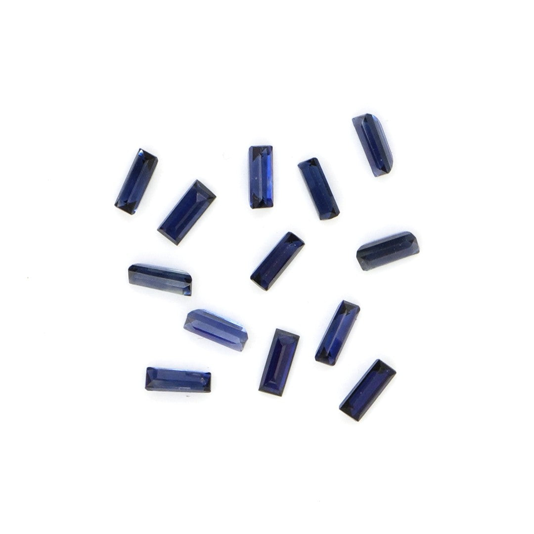 Natural Untreated Blue Sapphire Calibrated Baguettes | 1.5x4mm & 2x4mm