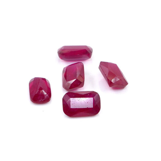 Natural Bangkok Ruby Calibrated Long Cushion | 5x8mm & 6x10mm