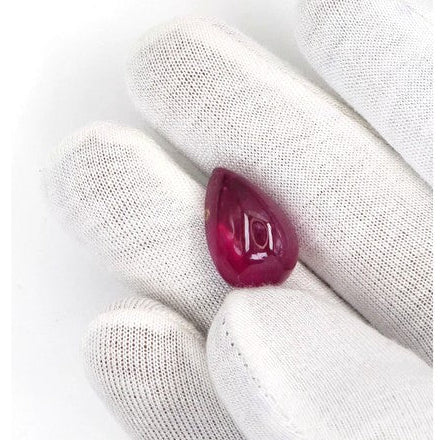 Natural Bangkok Ruby Cabochon Pears | 21.59cts