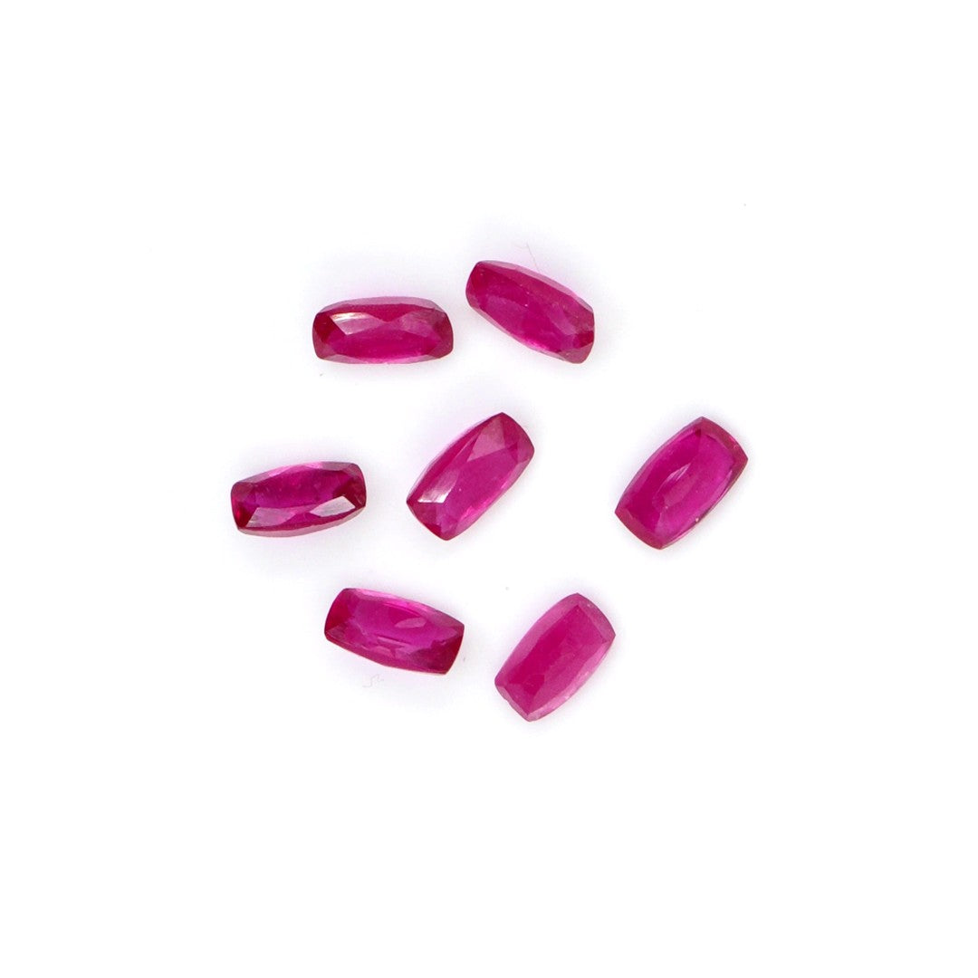 Natural Bangkok Ruby Calibrated Long Cushion | 2x4mm