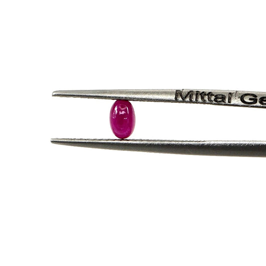 Natural Bangkok Ruby Calibrated Cabochon Ovals | 3x5mm & 4x6mm