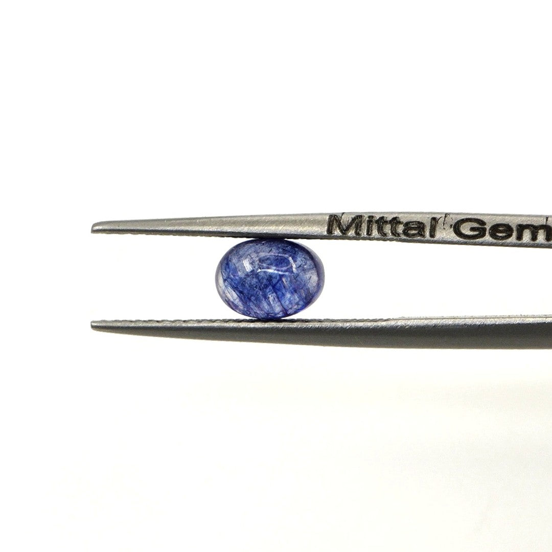 Natural Bangkok Blue Sapphire Calibrated Cabochon Ovals | 5x7mm & 6x8mm