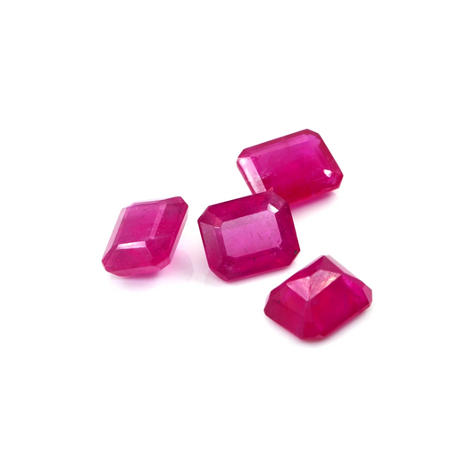 Natural Bangkok Ruby Calibrated Octagons | 9x11mm & 10x12mm