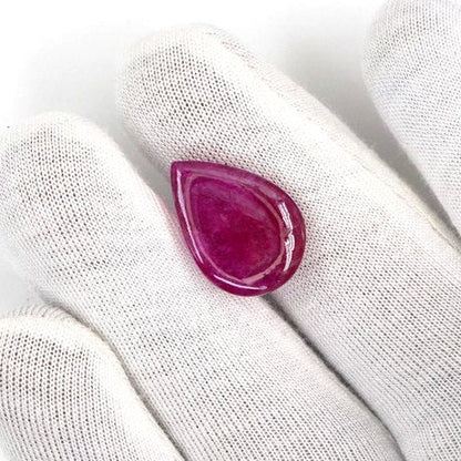 Natural Bangkok Ruby Cabochon Pears | 17.12cts