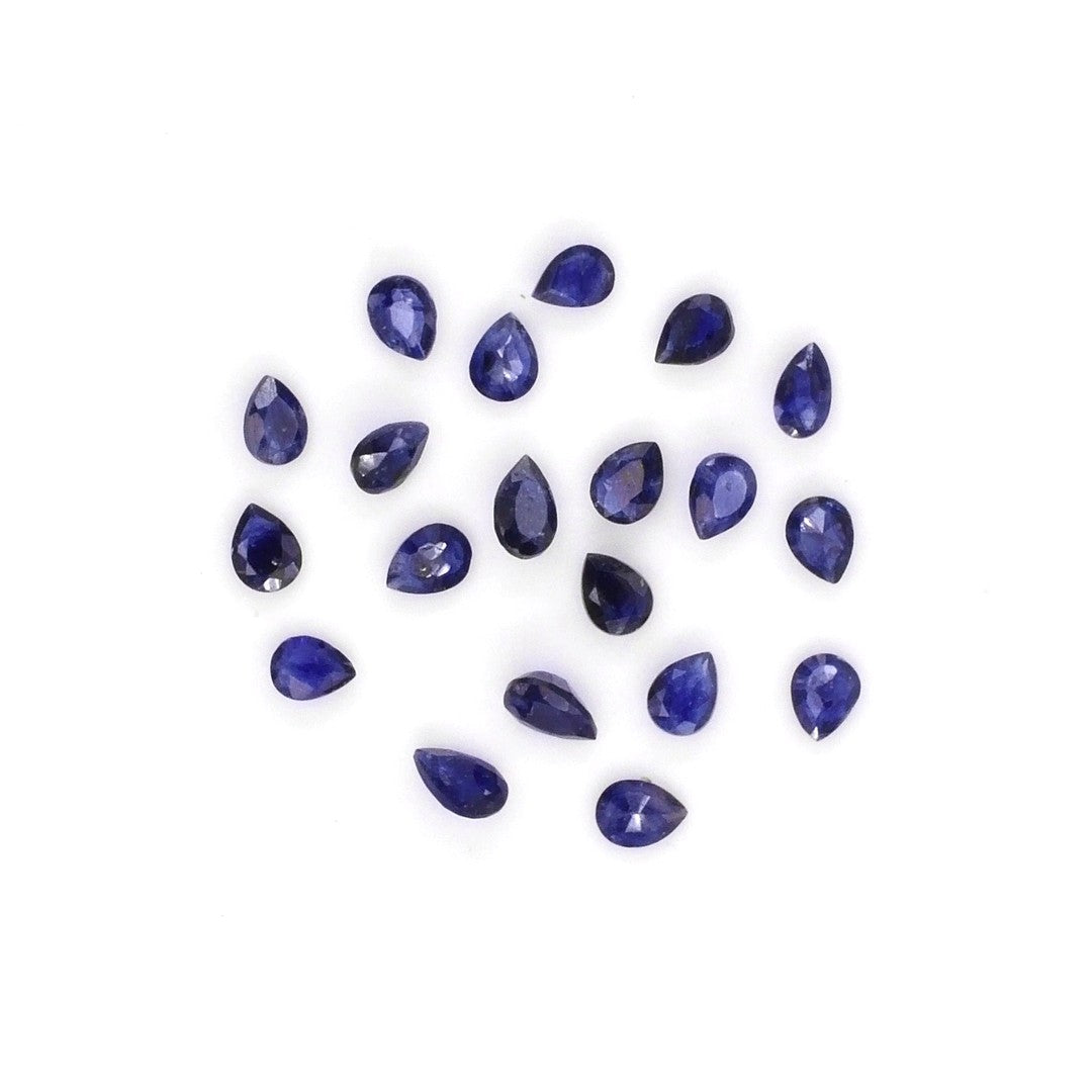 Natural Bangkok Blue Sapphire Calibrated Pears | 3x4mm & 4x5mm