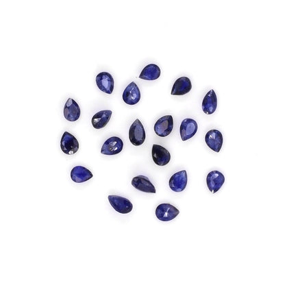 Natural Bangkok Blue Sapphire Calibrated Pears | 3x4mm & 4x5mm