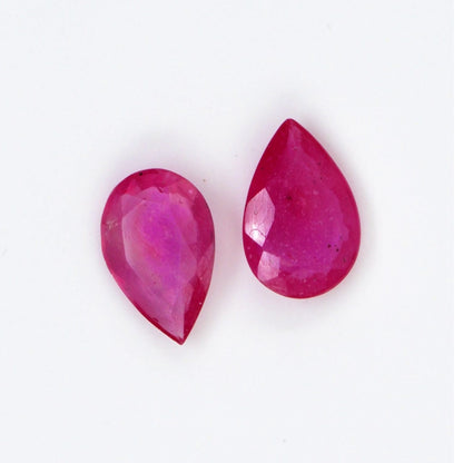 Natural Bangkok Ruby Calibrated Pears | 9x13mm & 10x15mm