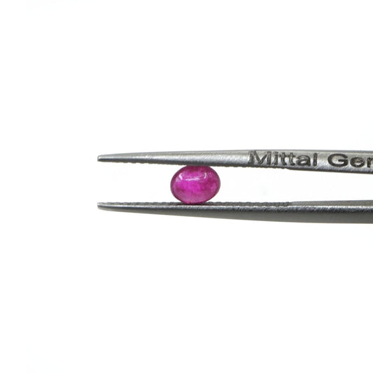 Natural Bangkok Ruby Calibrated Cabochon Ovals | 3x4mm & 4x5mm
