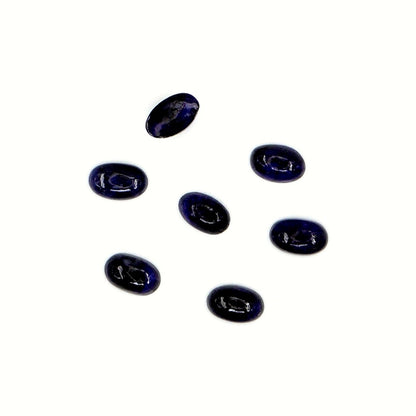 Natural Bangkok Blue Sapphire Calibrated Cabochon Ovals | 3x5mm & 4x6mm