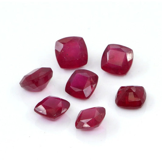 Natural Bangkok Ruby Calibrated Cushions | 4mm & 5mm