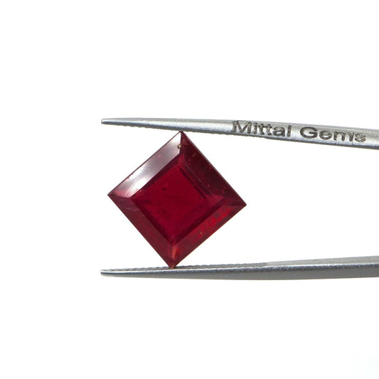 Natural Bangkok Ruby Square | 10.54cts