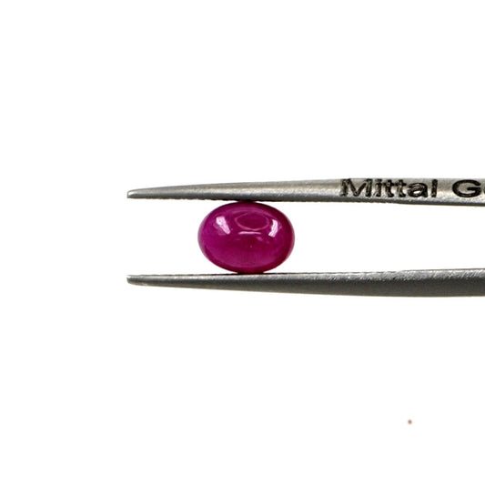 Natural Bangkok Ruby Calibrated Cabochon Ovals | 5x7mm & 6x8mm