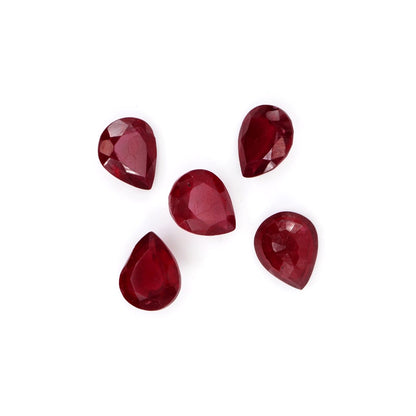 Natural Bangkok Ruby Calibrated Pears | 10x12mm & 11x14mm