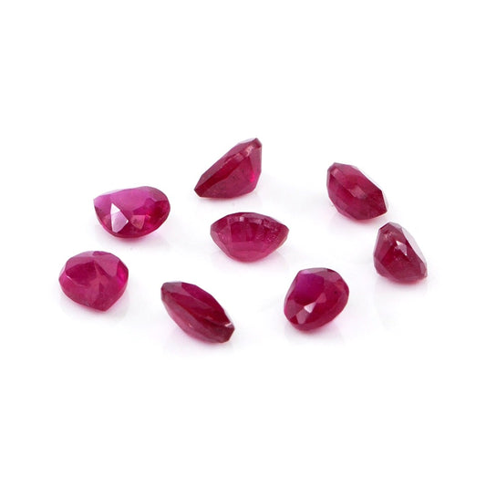 Natural Bangkok Ruby Calibrated Pears | 2x3mm & 2.5x3.5mm
