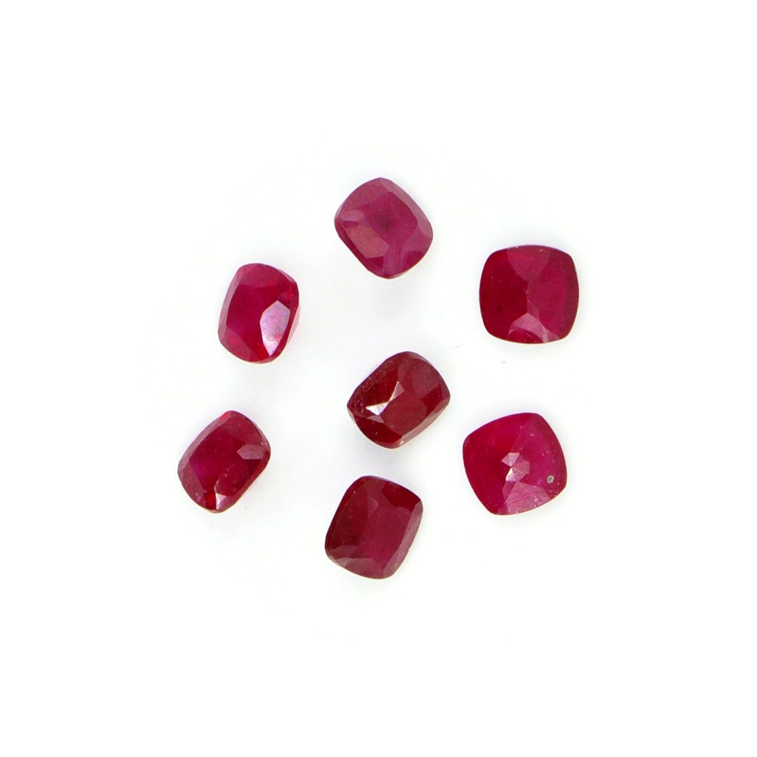 Natural Bangkok Ruby Calibrated Cushions | 4mm & 5mm