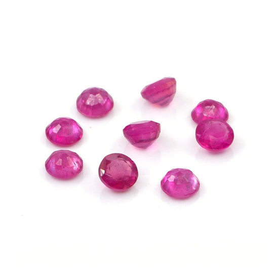 Natural Bangkok Ruby Calibrated Rounds | 5mm & 5.5mm